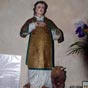 En l'église de Goussaud : La statue de Saint-Goussaud et son petit boeuf. Ce saint, grand protecteur du bétail et...des femmes, était un ermite qui vivait dans la région au VIIe siècle.